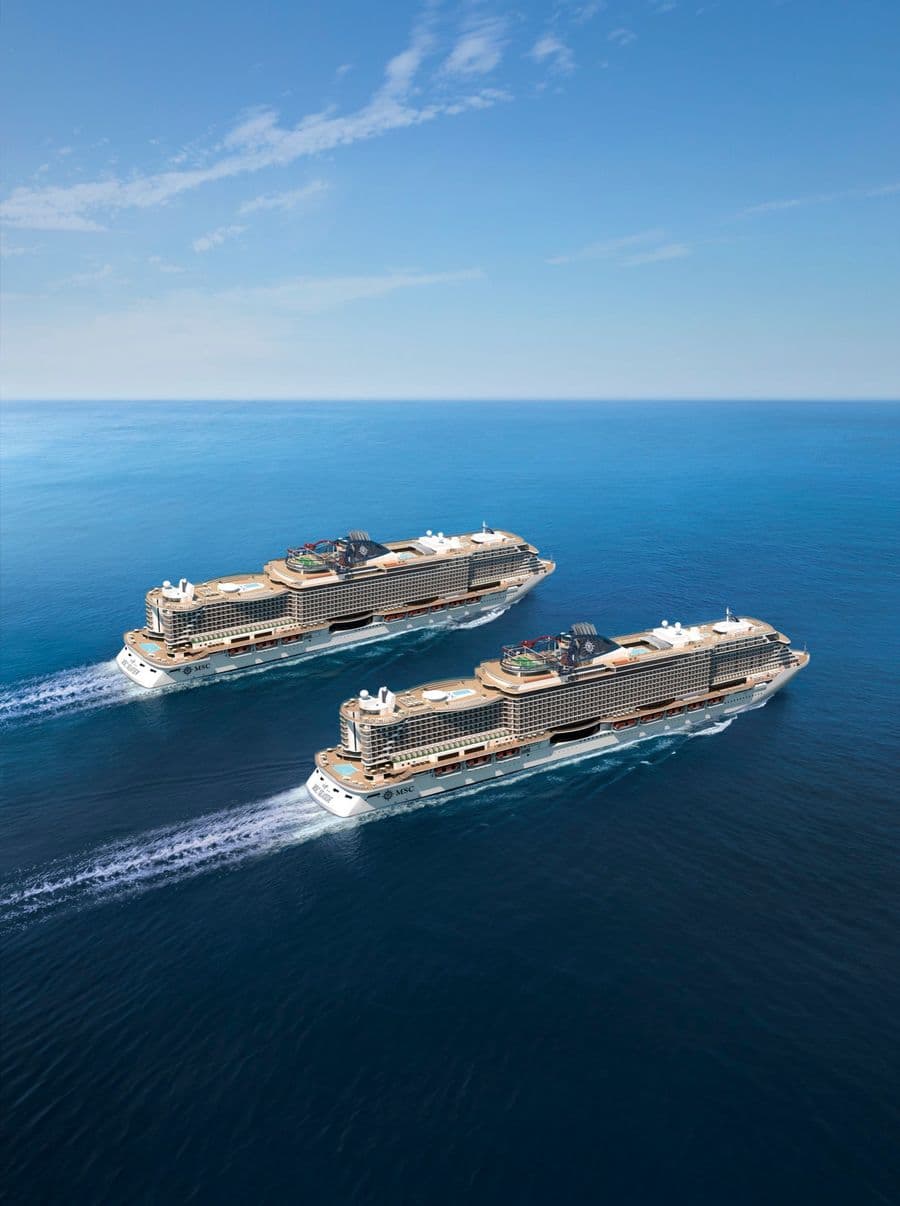 MSC Kreuzfahrtschiff auf See